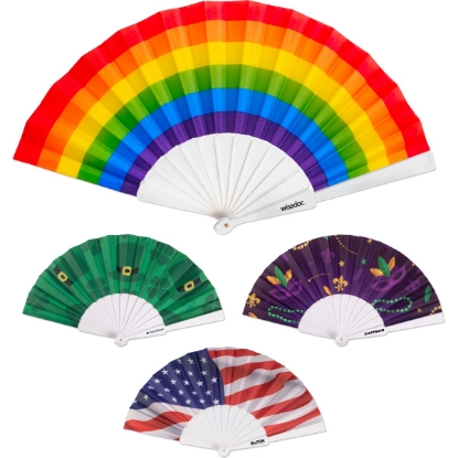 Custom Holiday Folding Hand Fan with Logo FAN6
