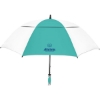 Promotional Hurricane Vented Pro Golf Umbrella Teal Blue/White SBVGUM