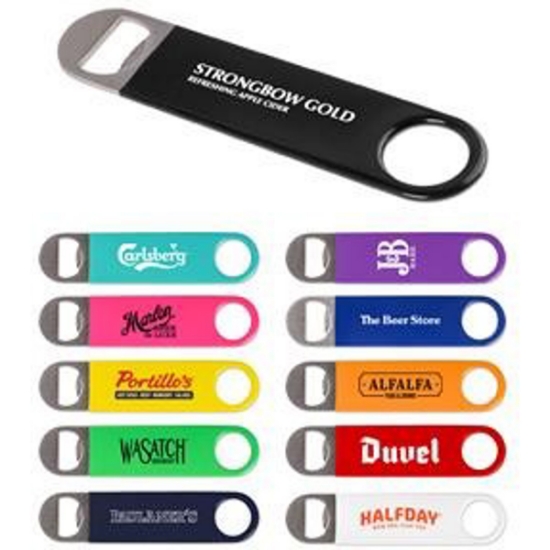 Custom Vinyl Wrapped Paddle Style Bottle Opener with Logo SNGPBO