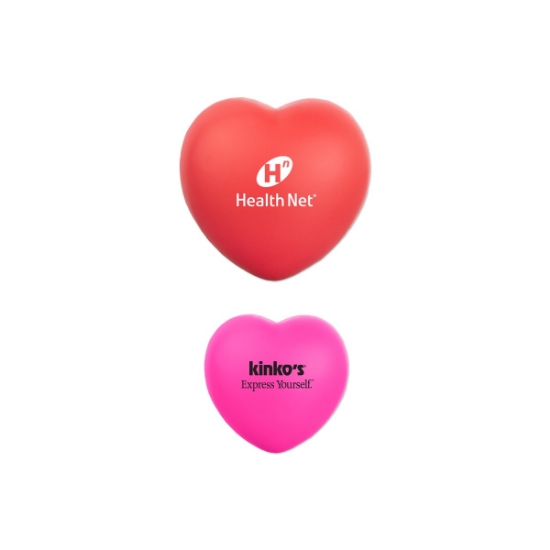 Custom Heart Shaped Stress Ball with Logo STSHRT