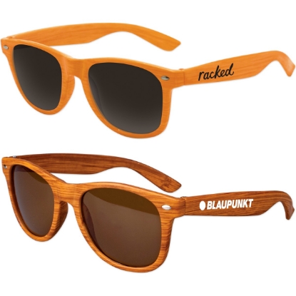 Custom Iconic Wood Grain Sunglasses with Logo SUNWOD