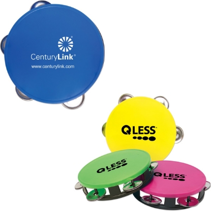 Custom Tambourine Musical Instrument (5 1/2) with Logo TAMCLA