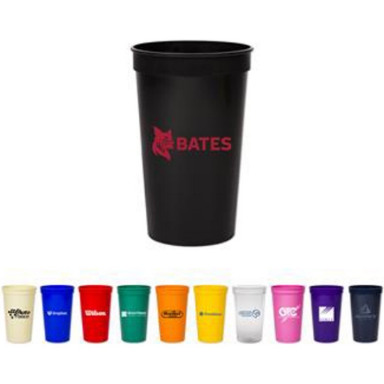 Custom 22 Oz. Smooth Colored Stadium Cup with Logo TDRK3