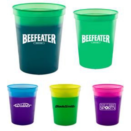Custom 16 Oz. Color Changing Stadium Cup with Logo TDRK7