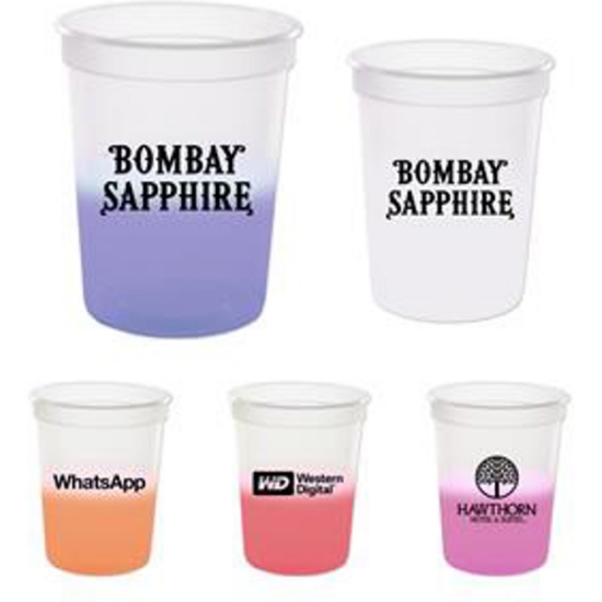 Custom 16 Oz. Color Changing Frost Stadium Cup with Logo TDRK8