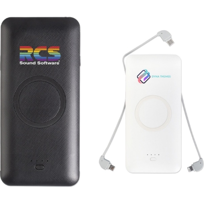 Custom 5000 mAh Wireless Powerbank with Logo TECH3