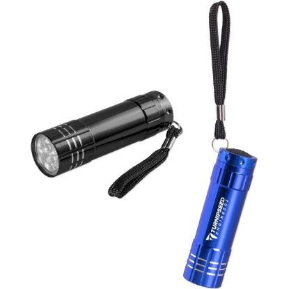 Custom Aluminum Flashlight with Strap with Logo TOL15