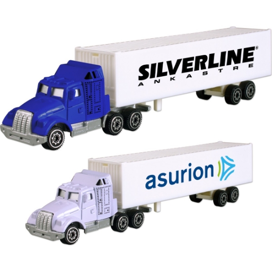 Custom Die Cast Tractor Trailer (7.5) with Logo TRKTRL