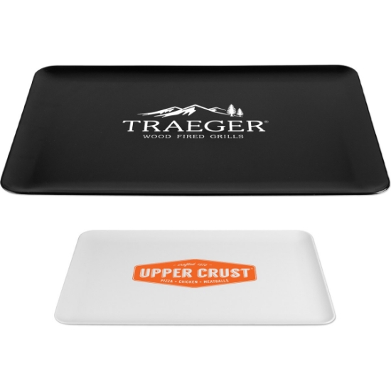 Custom Flat Serving Tray with Logo USTRAY3