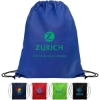 Promotional 14.5 x 17.5 Eco-Friendly 80GSM Non-Woven Drawstring Backpack Blue B516
