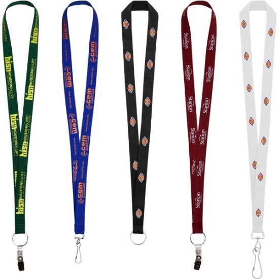 Custom 3/4 Screen Printed Lanyard with Logo L101