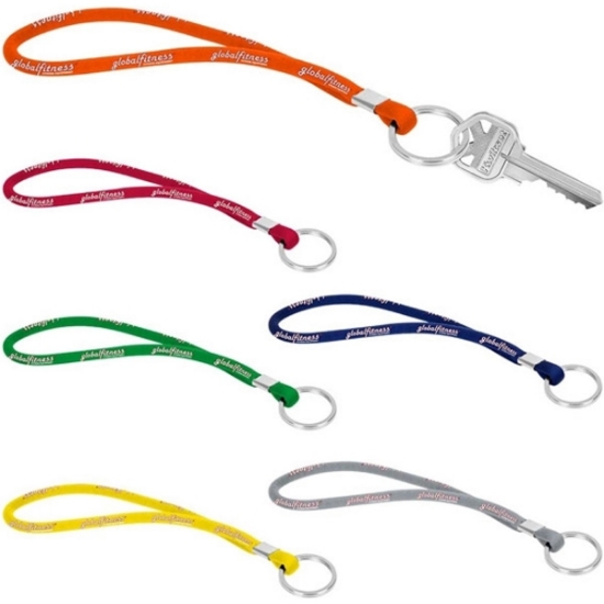 Custom Detail Key Cord Wrist Band with Logo L432