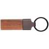 Custom Belmont Wood Key Chain with Logo A7007