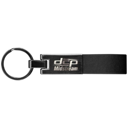 Custom Gunmetal Tresana Key Chain with Logo A7011