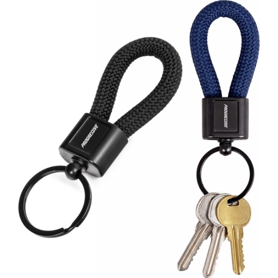 Custom MatteLoop Braided Key Ring with Logo A7023