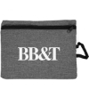 Promotional 210D Heathered 4-Pocket Accessory Pouch Gray B108