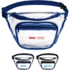 Custom Clear PVC Fanny Pack with Dual Pockets - Large with Logo B111