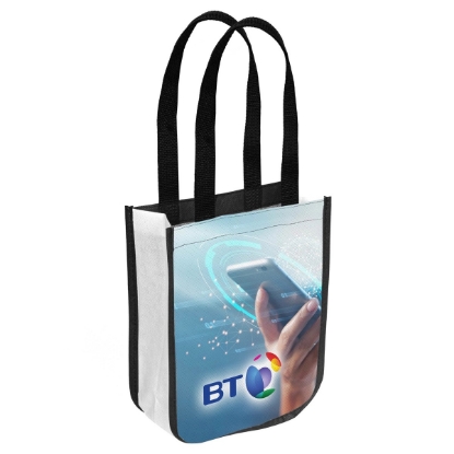 Custom 9 x 12 Laminated Full-Color Tote Bag with Logo B202