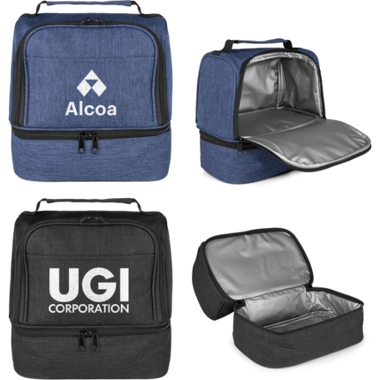 Custom CarryCool Double Deck Lunch Bag with Logo B609
