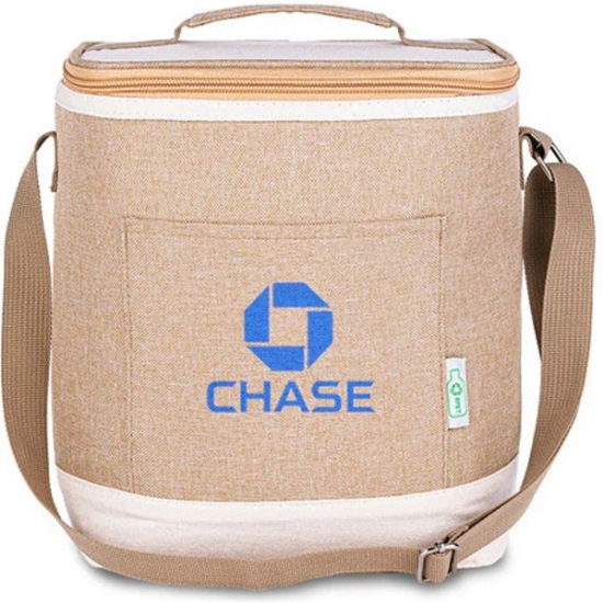 Custom Ava RPET Lunch Bag 4.5 qt. - Khaki with Logo B621