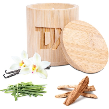 Custom Bamboo Essence Soy Candle with Logo H106