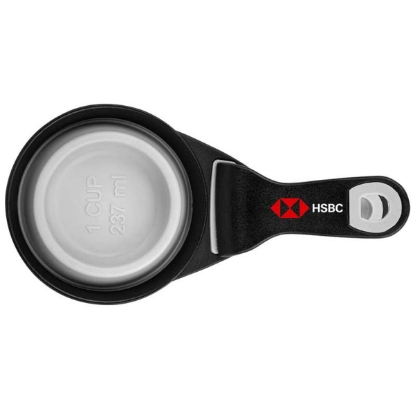 Custom Collapsible Silicone Pet Food Scoop & Bag Clip with Logo H118