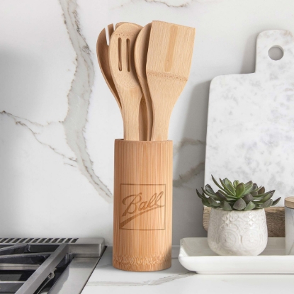 Custom 5-Piece Bamboo Kitchen Utensil Set with Logo H158