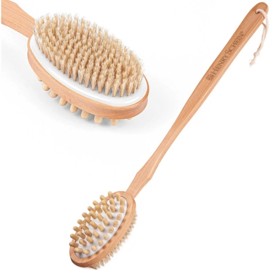 Custom Double-Sided Bath and Massager Brush with Logo H161