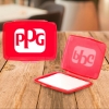 Promotional Travel-Size Paper Soap with Plastic Container Red H398