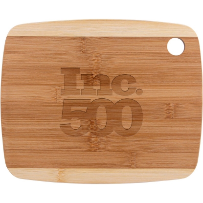 Custom The Gosford 11-Inch Two-Tone Bamboo Cutting Board with Logo H463