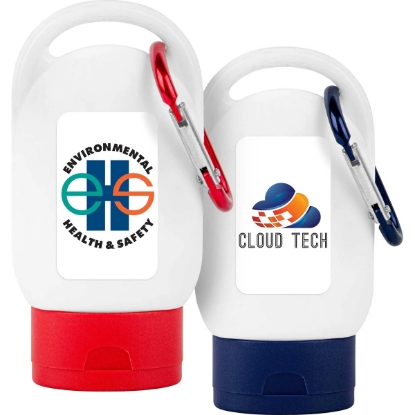Custom Sunscreen SPF 30 w/Carabiner with Logo H683