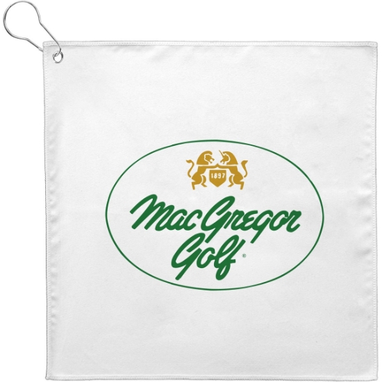 Custom 12x12 Golf Towel With Grommet - 200GSM with Logo H740