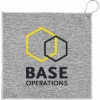 Promotional 12x12 Recycled Heather Gray Golf Towel with Carabiner Gray H811