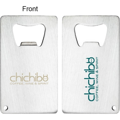 Custom Stainless Credit Card Bottle Opener with Logo K277