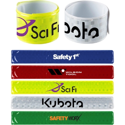Custom Reflective Slap Wristband with Logo K489