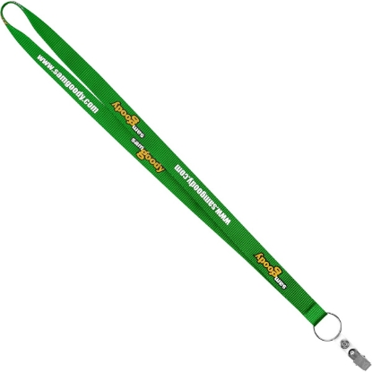 Custom 3/4 Recycled Screen Printed Lanyard with Logo L101E