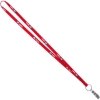 Promotional 3/8 Screen Printed Lanyard Red L103F