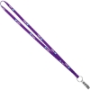 Promotional 3/8 Screen Printed Lanyard Purple L103F