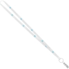 Promotional 3/8 Recycled Screen Printed Lanyard White L103FE