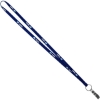 Promotional 3/8 Recycled Screen Printed Lanyard Reflex Blue L103FE