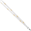 Promotional 5/8 Shoe String Lanyard White L103W