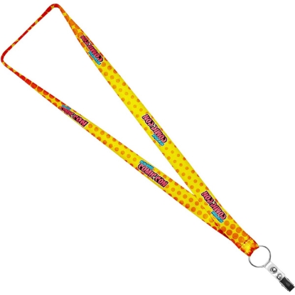Custom 3/4 HD Sublimation Lanyard with Logo L135