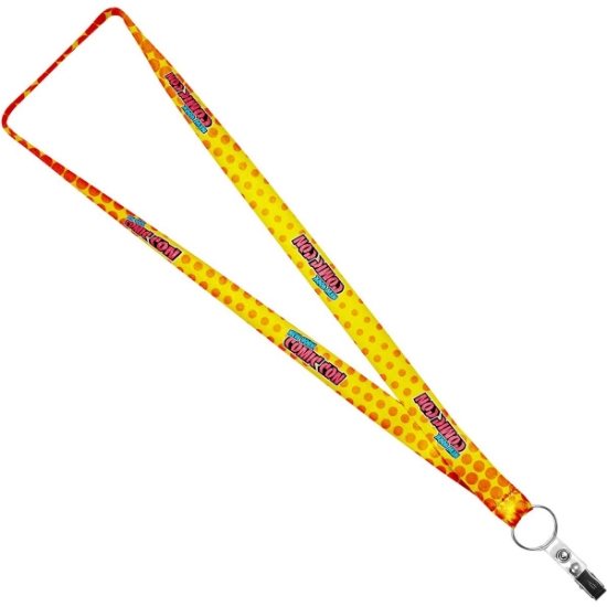 Custom 3/4 HD Sublimation Lanyard with Logo L135