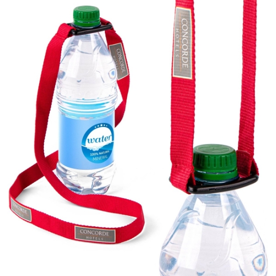 Custom Recycled Deluxe Water Bottle Holder with Logo L258E
