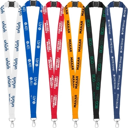 Custom 3/4 Eco Friendly rPET Lanyard with Safety Breakaway with Logo L402
