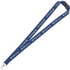 Promotional 3/4 Eco Friendly rPET Lanyard with Safety Breakaway Navy Blue L402
