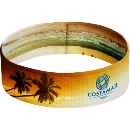 Custom 3/4 Wide Elastic Wrist Band with Logo L427