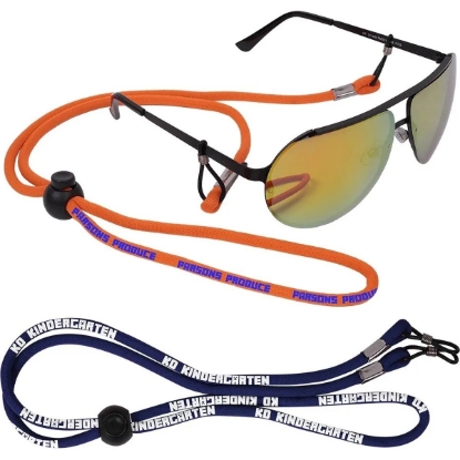 Custom Woven Adjustable Sunglass Strap with Logo L440