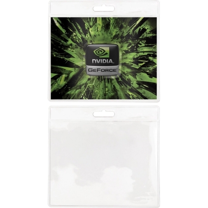 Custom Blank Clear ID/Badge Holder 4.25Wx3.875H with Logo L507