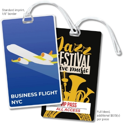 Custom Imprinted Large Luggage Tag with Logo L806
